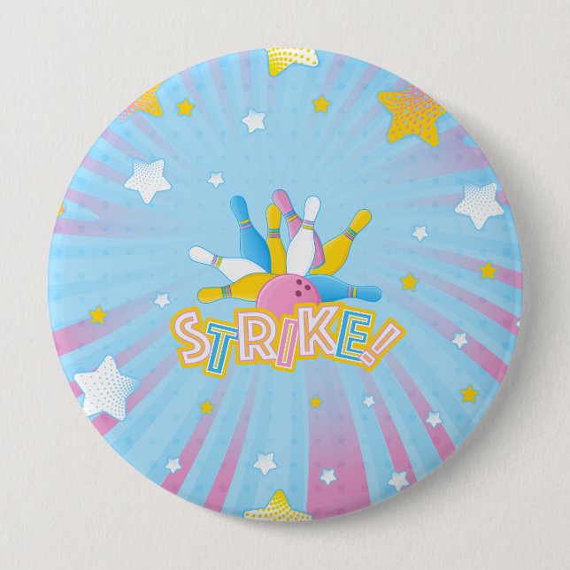 Bowling Party  Button (Vorderseite)