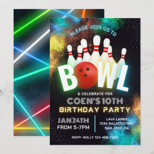 Bowling Party Einladung   Bowling - Aufforderungen