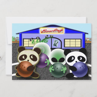 Bowling-Party Einladungen anpassbar