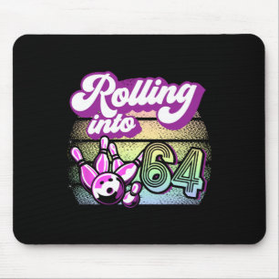 Bowling Party in 64 Bowling Geburtstag rollt Mousepad