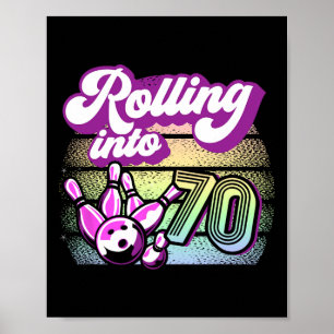 Bowling Party in 70 Bowling Geburtstag 1 Poster
