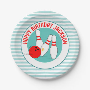 Bowling-Party-Papier-Teller-Dekoration Pappteller