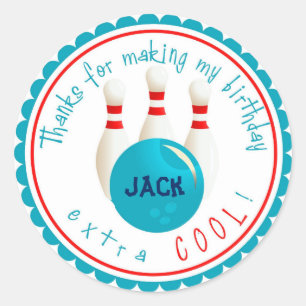 Bowling Party Stickers