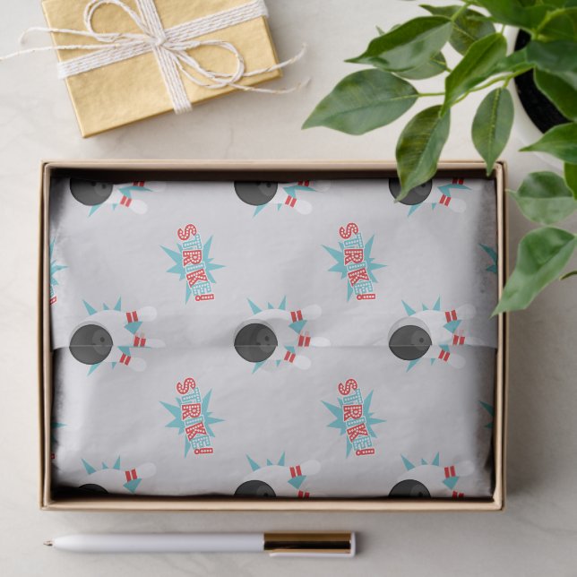 Bowling Party Tissue Paper Seidenpapier (Geschenk)