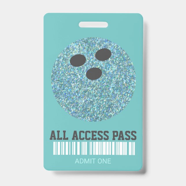 Bowling-Party, VIP-Pass, Einladung, Girl-Bowl, Ausweis (Vorderseite)