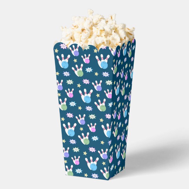 Bowling Pattern Popcorn Geschenkschachtel (Geplatzt)