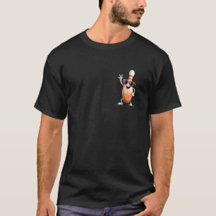 Bowling Pin Leopard Gepard Dabbing Sonnenbrille Bo T-Shirt