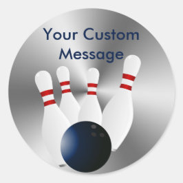 Bowling Pins 10 Pin Bowling Custom Runder Aufkleber