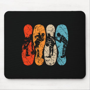 Bowling Pins Silhouette Männer Frauen Kinder Bowli Mousepad