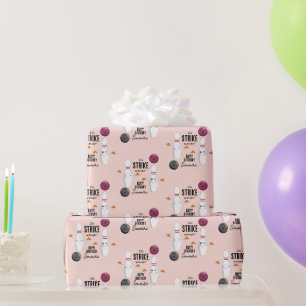 Bowling Pizza Strike - Lass uns etwas Spaß haben K Geschenkpapier