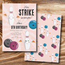 Bowling Pizza Strike Up Some Fun Kids Birthday 