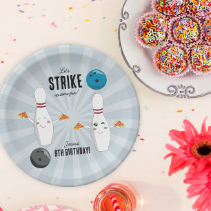 Bowling Pizza Strike Up Some Fun Kindergeburtstag Pappteller