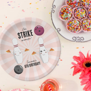 Bowling Pizza Strike Up Some Fun Kindergeburtstag Pappteller