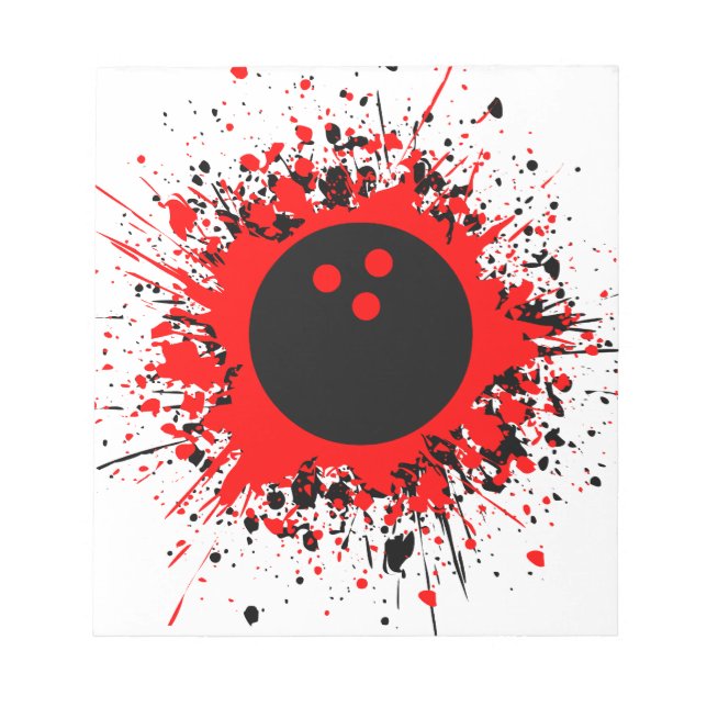 Bowling-Plattformen Notizblock (Vorderseite)