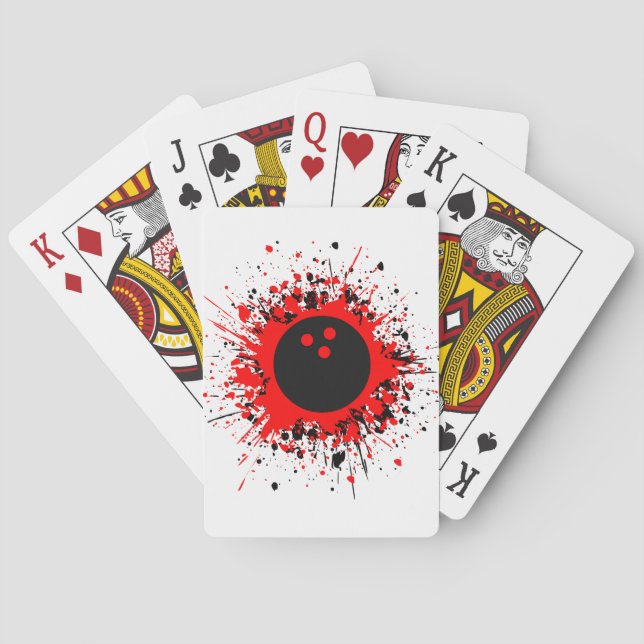 Bowling-Plattformen Spielkarten (Rückseite)