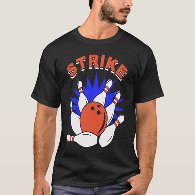 bowling player bowler bowling game bowling T-Shirt (Vorderseite)