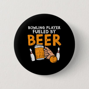 Bowling Player Funny Sport Bowler Player Te Button