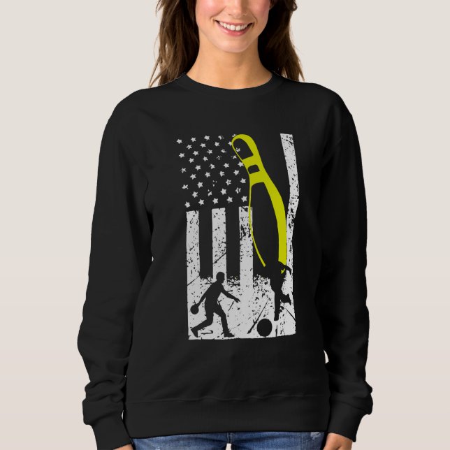 Bowling Player Merch Bowling Sweatshirt (Vorderseite)
