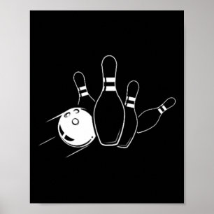 Bowling Pocket Style Sports Bowler Team Bowling Lo Poster