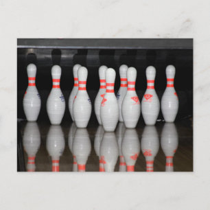 Bowling Postkarte