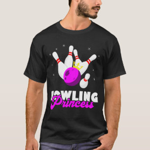 Bowling Princess Crown Strike Bowling Team Bowler T-Shirt