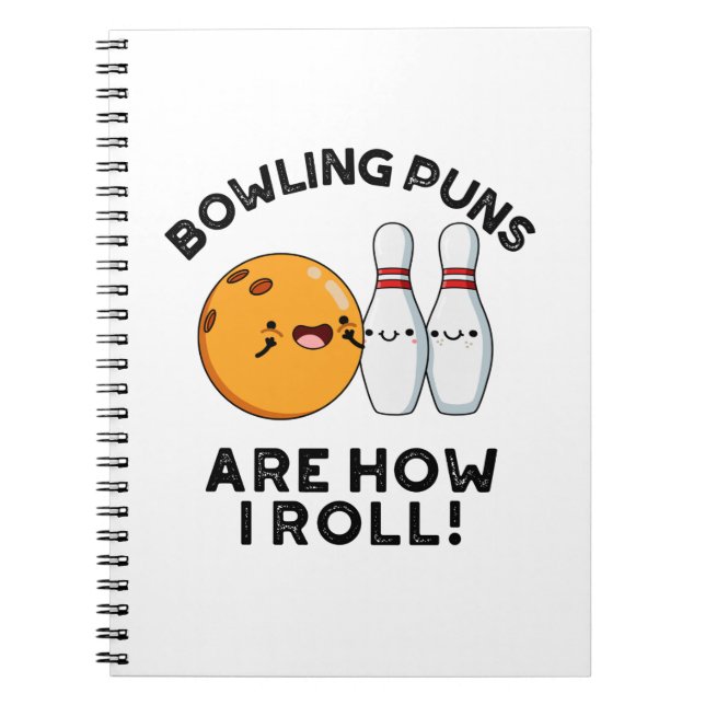 Bowling Puns ist, wie ich lustige Sportrunden brin Notizblock (Vorderseite)