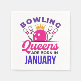 Bowling Queens ist im Januar Geboren Serviette