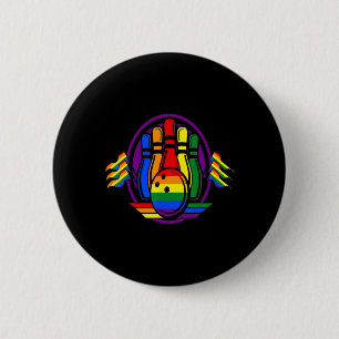 Bowling Rainbow Flag Lgbt q Cooler Gay Pride Ally Button