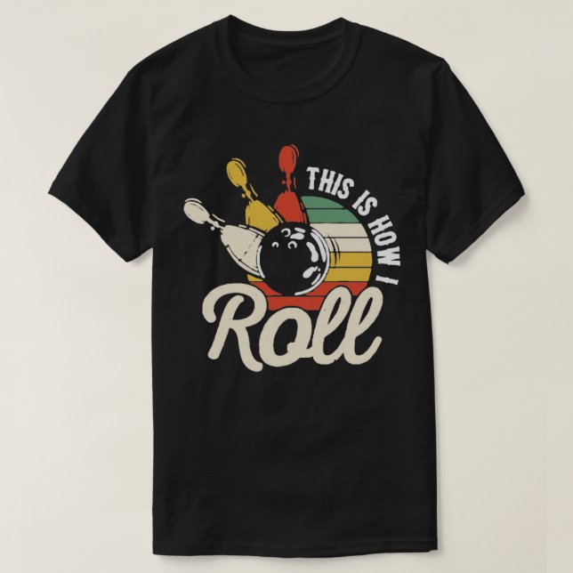 Bowling Retro Fun T-Shirt (Design vorne)