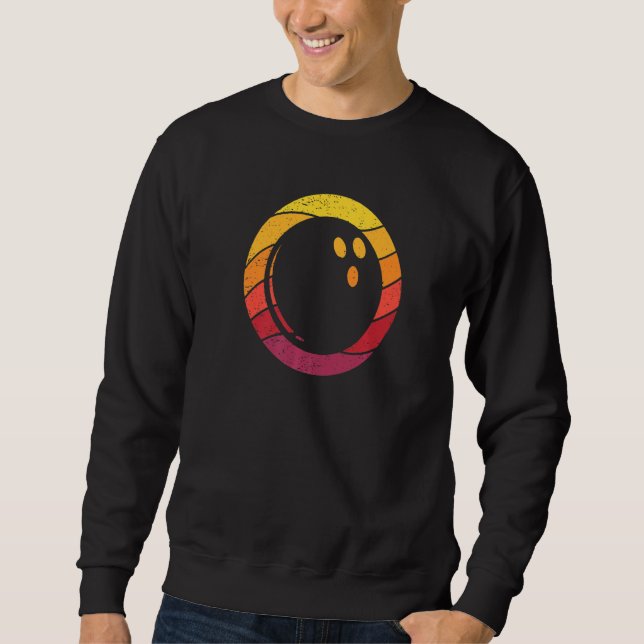 Bowling Retro Style Vintag Sweatshirt (Vorderseite)