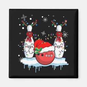 Bowling Retro Vintag So Roll ich Bowler Fu Magnet