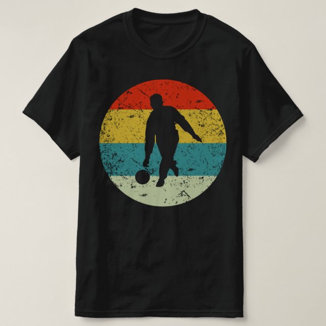 Bowling Retro Vintag T-Shirt (Design vorne)