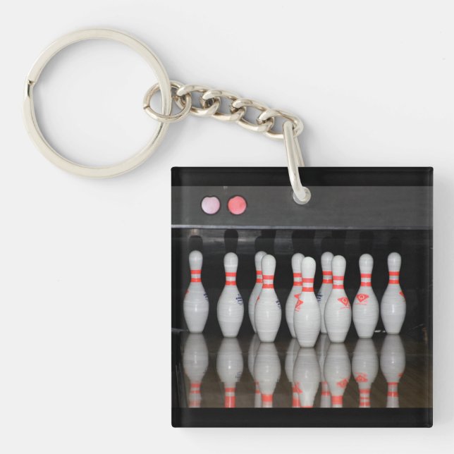 Bowling Schlüsselkette Schlüsselanhänger (Vorderseite)
