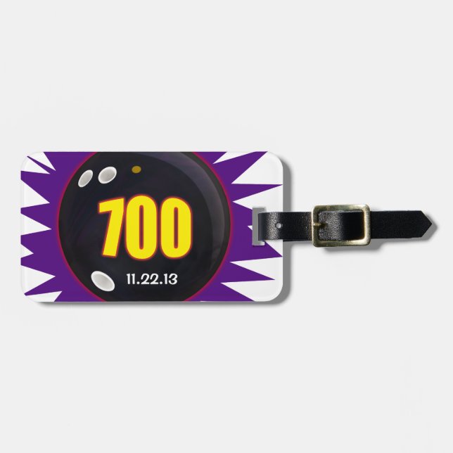 Bowling-Serie 700 Gepäckanhänger (Vorderseite horizontal)