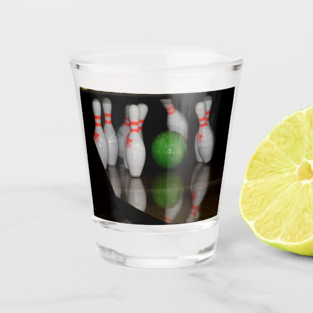 Bowling Shot Glass Schnapsglas (Vorderseite)