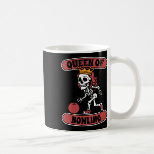 Bowling Skeleton Team League - Alley Bowler Queen Kaffeetasse