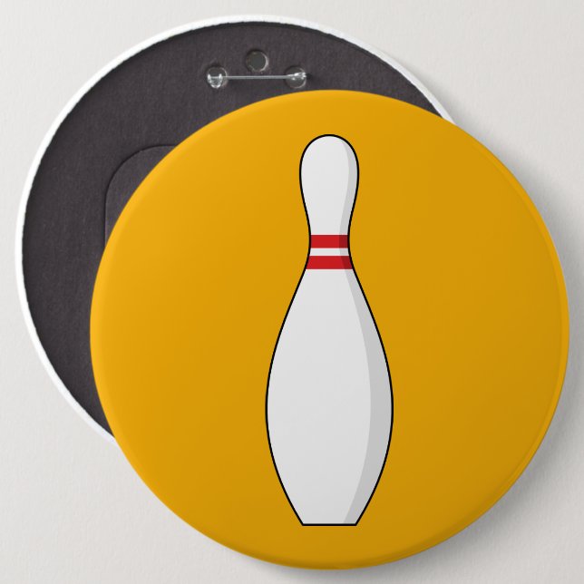 Bowling Skittle Button (Vorne & Hinten)