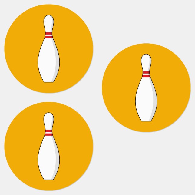 Bowling Skittle Etiketten (Gruppe)