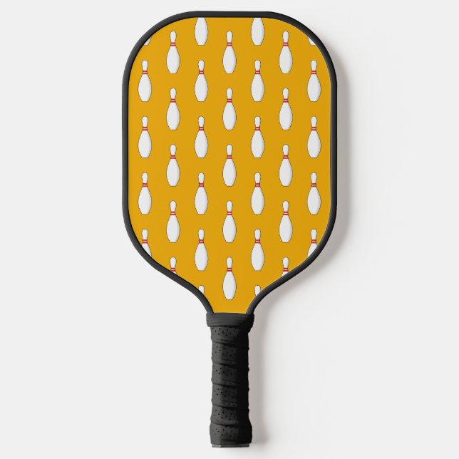 Bowling Skittle Pattern Pickleball Schläger (Vorderseite)