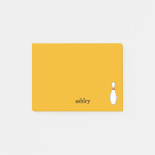 Bowling Skittle Personalize Post-it Klebezettel