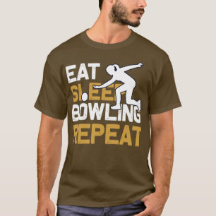 Bowling Skittles Geschenk BUTTONE Buttone schlafen T-Shirt