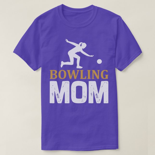 Bowling skitziert Geschenk Bowling Mama Mutter T-Shirt (Design vorne)