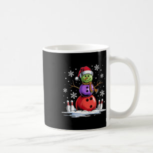 Bowling Snowman Bowling Player Weihnachtsmannmütze Kaffeetasse