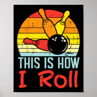 Bowling So rolle ich das Sunset Retro Bowler Kid