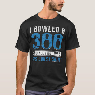 Bowling Spare Strike Button Bowling Alley 1 T-Shirt