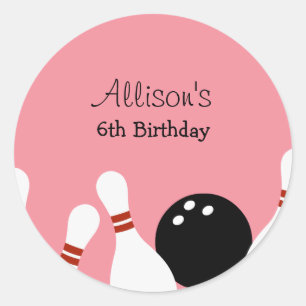 Bowling Spaß für Aufkleber