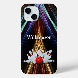 Bowling-Spiel - Ball trifft die Pins - personalisi Case-Mate iPhone Hülle