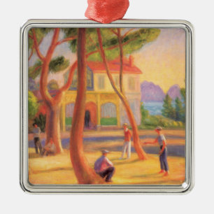 Bowling-Spiel in La Ciotat im Süden Frankreichs Ornament Aus Metall