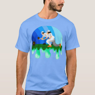 Bowling spielen Rasen T T-Shirt