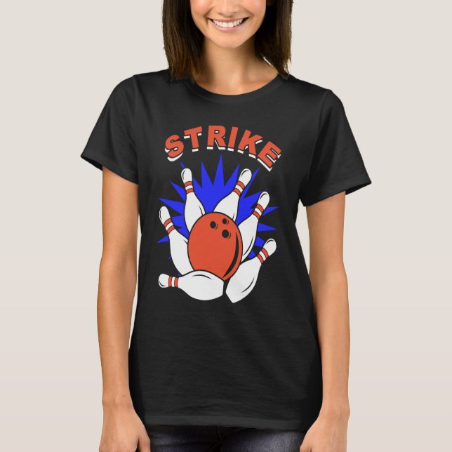 Bowling-Spieler Bowler Bowling-Spiel Bowling T-Shirt (Vorderseite)